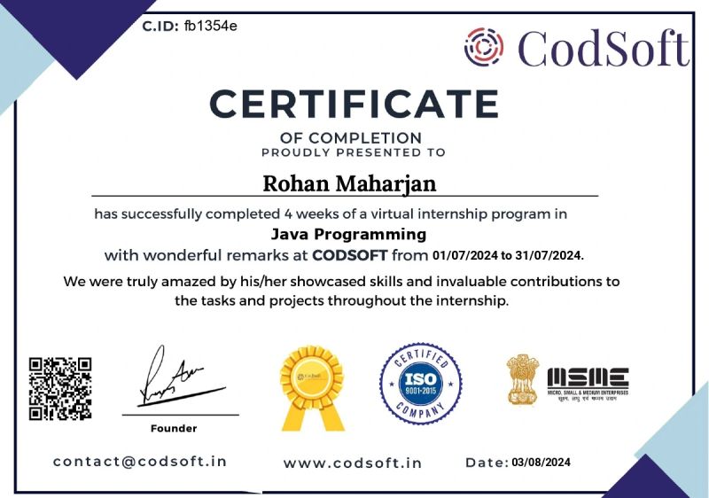 Certification Title